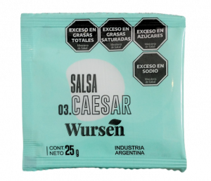 Salsa caesar (25 gr) x 100 uds