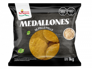 Medallón de pollo rebozado x 1 kg