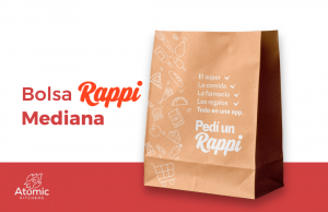 Bolsa Rappi Restaurantes MEDIANA x 300 uds	