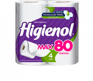 Papel higiénico HIGIENOL Max A.1585 x 80mt.x40u.