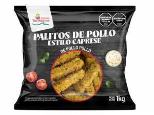 Palitos de pollo sabor Caprese IQF x 1 kg