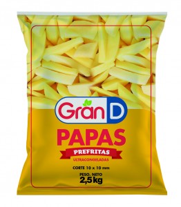 PAPAS PREFRITAS - 10mm - GranD - 4 x 2,5 KG