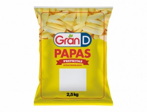 PAPAS PREFRITAS 7mm (2,5 Kg x 4) GranD