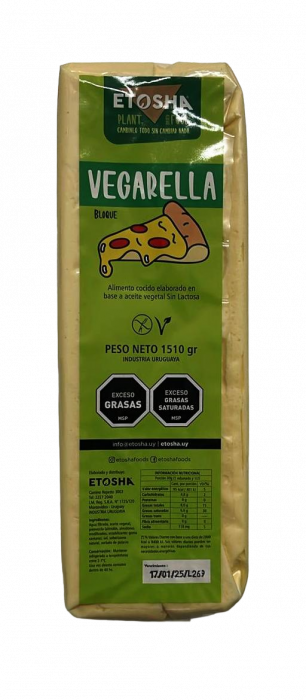 Vegarella 1.5kg (queso bloque, sabor muzzarella)