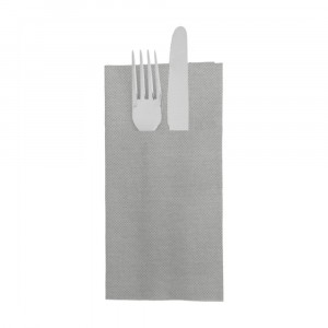 Servilleta Gris Double Point Canguro Ecolabel 39X40 Cm - 50 Uds