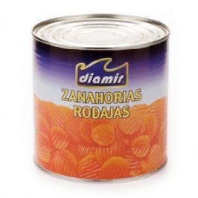 Zanahoria En Rodajas Diamir - 2,5 Kg