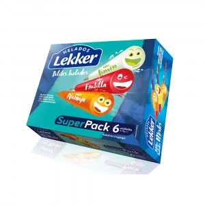 Pack X12 Palito Agua Lekker 50 Cc (Limon x4 + Frutilla x4 + Naranja x4)