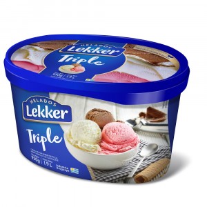 Lekker 1,9 Lt Frutilla / Crema / Chocolate