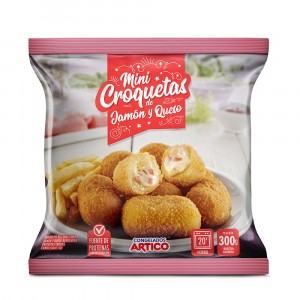 Mini Croquetas Con Jamon Y Queso - 300 Grs