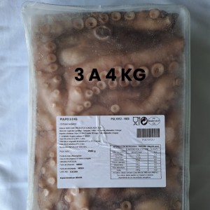 Pulpo Español En Bandeja 3-4 Kg