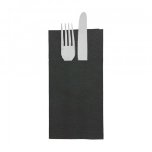 Servilleta Negro Double Point Canguro Ecolabel 39X40 Cm - 50 Uds